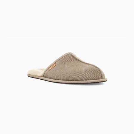 UGG Scuff Corduroy Beige Slippers for Men (ULCQ95836)